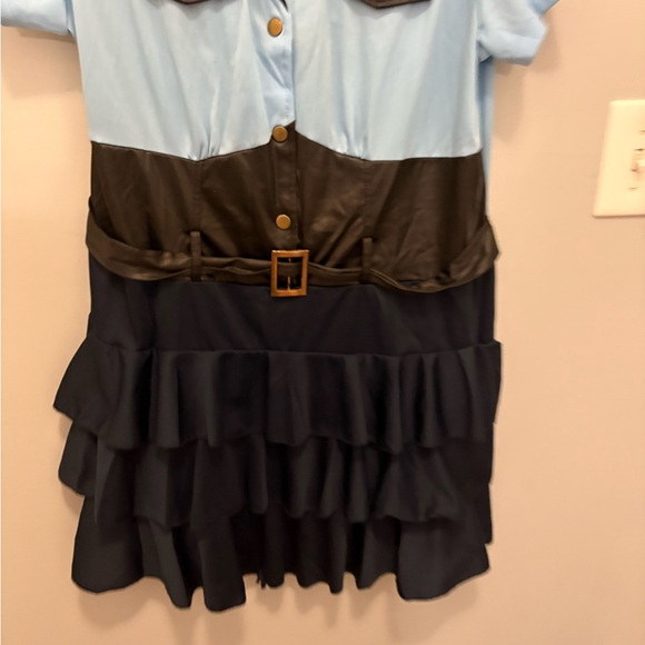 Women’s Halloween Police Officer Costume - Blue and Black - Picture 8 of 16